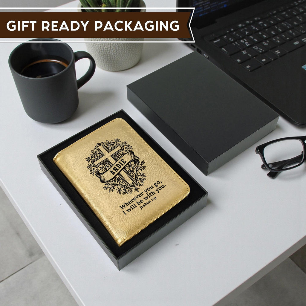 Personalized Leatherette Passport Wallet – Custom Engraved Travel Document Organizer