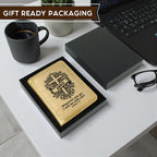 Personalized Leatherette Passport Wallet – Custom Engraved Travel Document Organizer