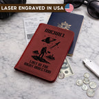 Personalized Leatherette Passport Wallet – Custom Engraved Travel Document Organizer