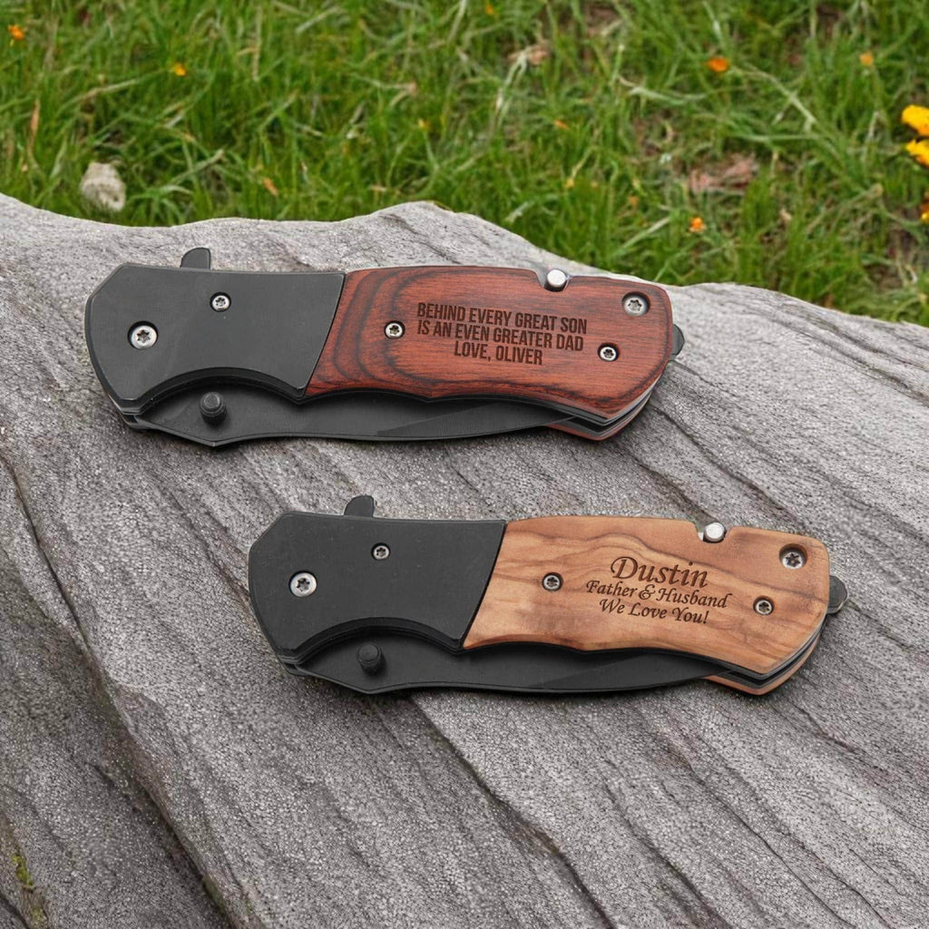 Personalized Pocket Knife – Custom Engraved Folding Knife with Bottle & Can Opener