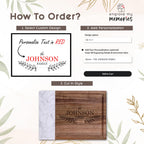 Personalized Cutting Board with Juice Groove
