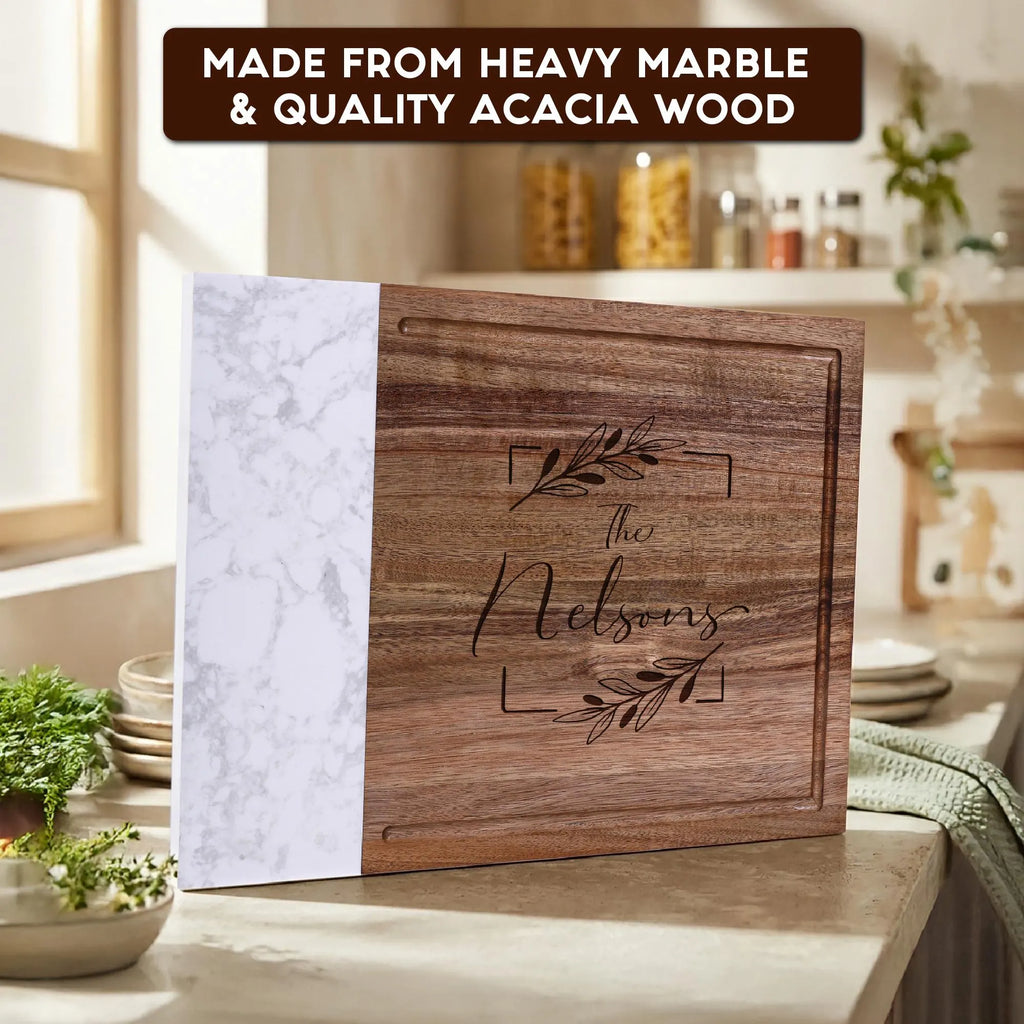 Personalized Cutting Board with Juice Groove