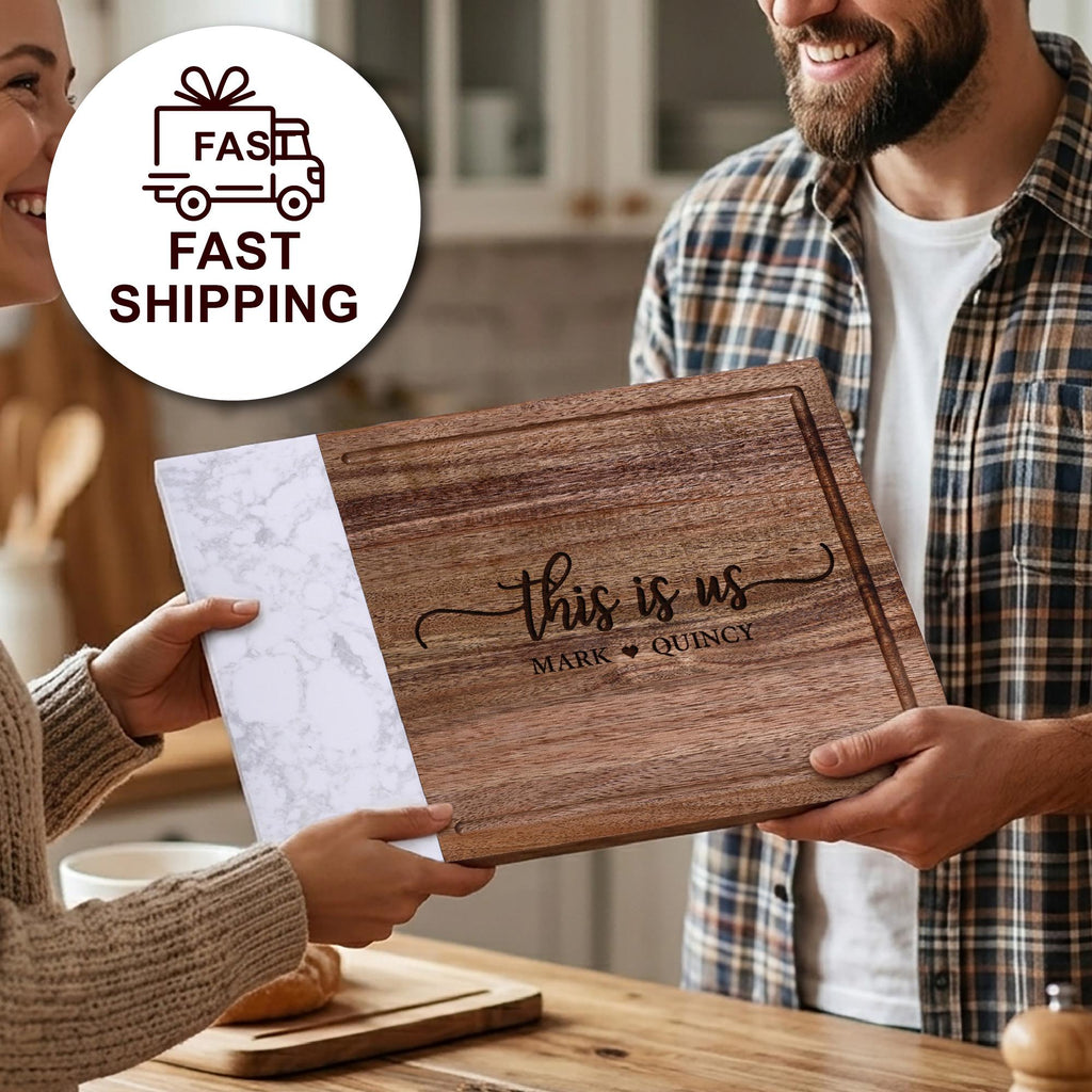 Personalized Cutting Board with Juice Groove