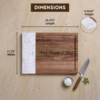 Personalized Cutting Board with Juice Groove