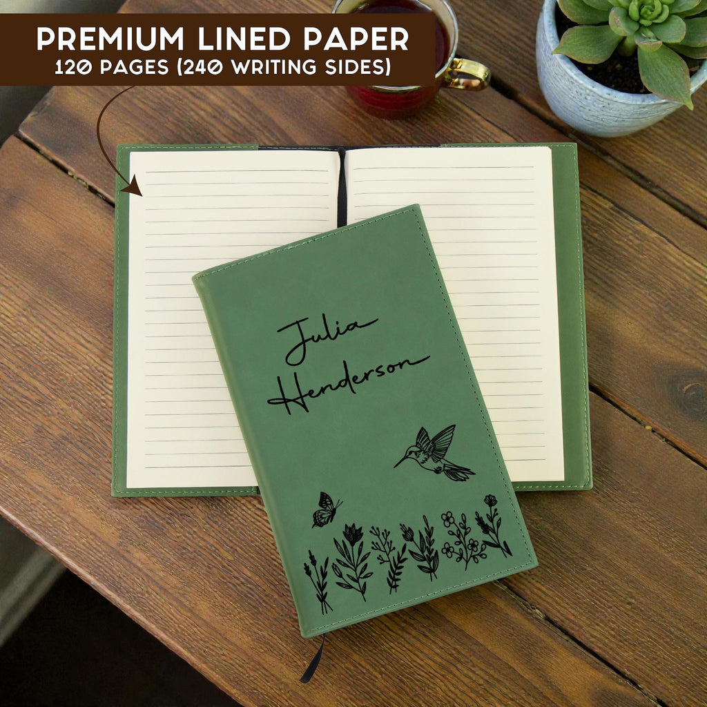 Personalized Journal Notebook – Custom Leatherette Diary for Daily Writing