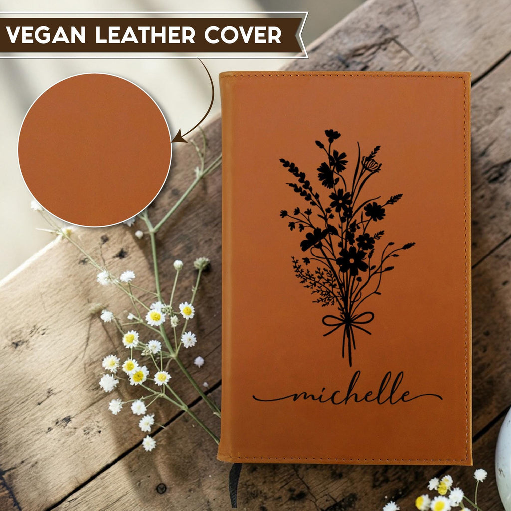 Personalized Journal Notebook – Custom Leatherette Diary for Daily Writing