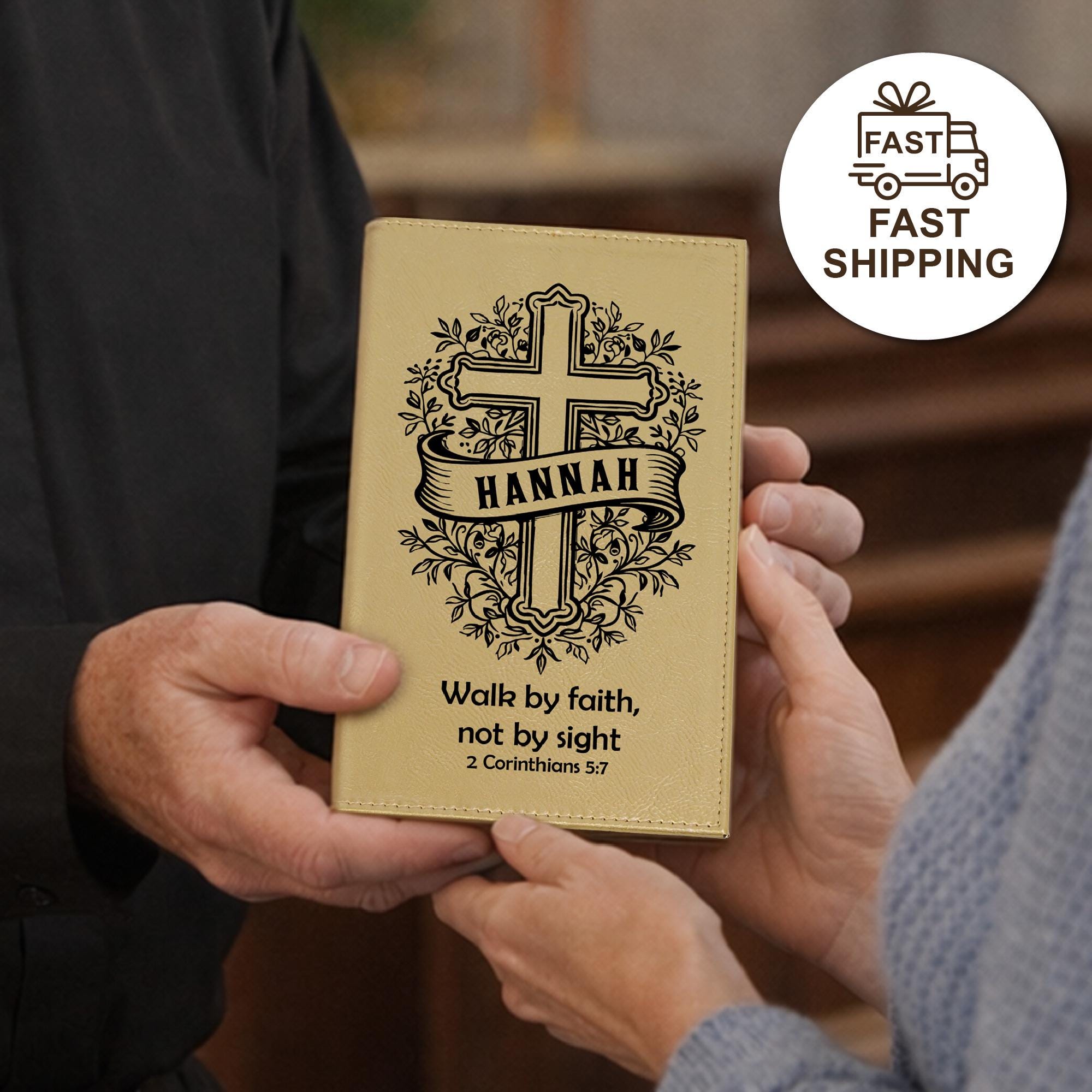 Personalized Journal Notebook – Custom Leatherette Diary for Daily Writing