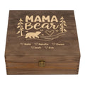 Personalized Mama Bear Memory Box, Engraved Gift for Mom or Grandma